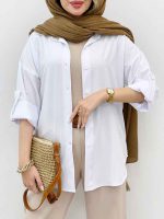 شومیز پایین هلال بهناز کد 5278 - تصویر 7