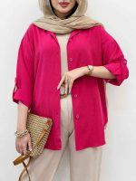 شومیز پایین هلال بهناز کد 5278 - تصویر 9