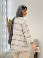 مانتو دانتل مغزی دوزی کد 5171 - تصویر 5