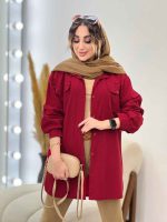 مانتو دو جیب پیله رکسانا کد 5307 - تصویر 8