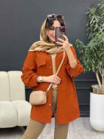 مانتو بغل زیپ جیب نما کد 5339 - تصویر 23