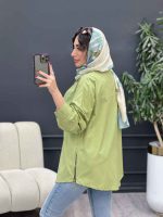 مانتو بغل زیپ جیب نما کد 5339 - تصویر 12