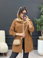 مانتو جلو پیله جیب نما کد 5340 - تصویر 2