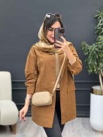 مانتو جلو پیله جیب نما کد 5340 - تصویر 11