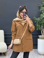 مانتو جلو پیله جیب نما کد 5340 - تصویر 21