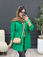 مانتو جلو پیله جیب نما کد 5340 - تصویر 23