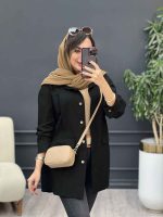 مانتو جلو پیله جیب نما کد 5340 - تصویر 9