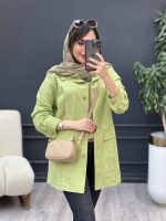 مانتو جلو پیله جیب نما کد 5340 - تصویر 6