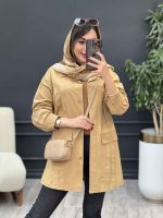 مانتو جلو پیله جیب نما کد 5340 - تصویر 13