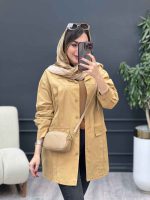 مانتو جلو پیله جیب نما کد 5340 - تصویر 15