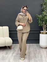 ست مانتو و شلوار سه دکمه آلیس کد 5341 - تصویر 26