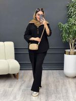 ست مانتو و شلوار سه دکمه آلیس کد 5341 - تصویر 12