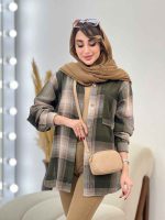 مانتو چهارخونه بغل سه دکمه مهرسا کد 5346 - تصویر 2