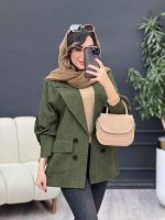 مانتو کتی چهار دکمه آوینا کد 5342 - تصویر 11