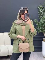 مانتو کتی چهار دکمه آوینا کد 5342 - تصویر 19