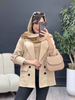 مانتو کتی چهار دکمه آوینا کد 5342 - تصویر 18