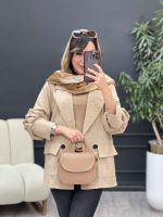 مانتو کتی چهار دکمه آوینا کد 5342 - تصویر 16