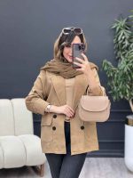 مانتو کتی چهار دکمه آوینا کد 5342 - تصویر 15