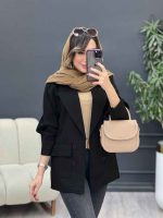مانتو کتی چهار دکمه آوینا کد 5342 - تصویر 12
