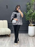 ست مانتو و شلوار تک جیب طرح دار کد 5343 - تصویر 24