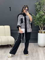 ست مانتو و شلوار تک جیب طرح دار کد 5343 - تصویر 26