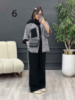 ست مانتو و شلوار تک جیب طرح دار کد 5343 - تصویر 17