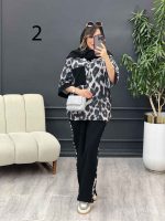 ست مانتو و شلوار تک جیب طرح دار کد 5343 - تصویر 25
