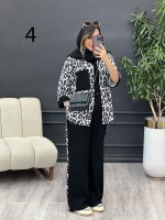 ست مانتو و شلوار تک جیب طرح دار کد 5343 - تصویر 11