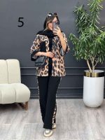 ست مانتو و شلوار تک جیب طرح دار کد 5343 - تصویر 16