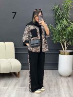 ست مانتو و شلوار تک جیب طرح دار کد 5343 - تصویر 13