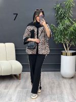 ست مانتو و شلوار تک جیب طرح دار کد 5343 - تصویر 19