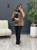ست مانتو و شلوار تک جیب طرح دار کد 5343 - تصویر 7