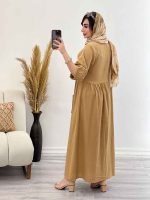 پیراهن جلو دکمه دو جیب کد 5351 - تصویر 9