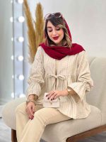 مانتو لینن نچرال آستین چین کد 5359 - تصویر 3