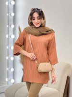مانتو جلو بسته راحیل کد 5355 - تصویر 24