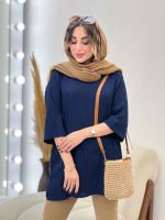 مانتو جلو بسته راحیل کد 5355 - تصویر 4