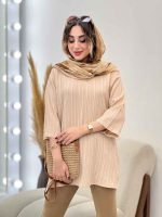 مانتو جلو بسته راحیل کد 5355 - تصویر 5
