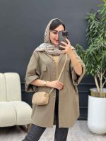 مانتو پانچ جیب پاکتی شیوا کد 5366 - تصویر 5