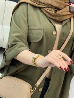 مانتو پانچ جیب پاکتی شیوا کد 5366 - تصویر 18