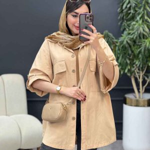 مانتو پانچ جیب پاکتی شیوا کد 5366