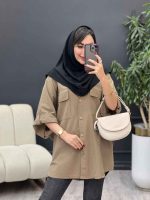 مانتو پانچ جیب پاکتی شیوا کد 5366 - تصویر 20