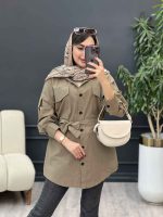 مانتو دو جیب پاکتی سایه کد 5368 - تصویر 11