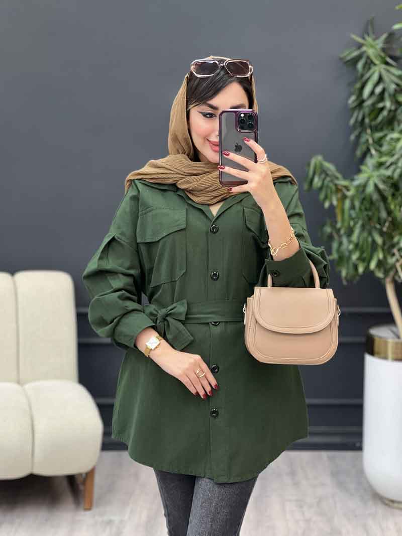 مانتو دو جیب پاکتی سایه کد 5368 مانتو دو جیب پاکتی سایه کد 5368