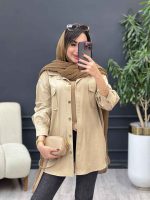 مانتو جیب پیله پاکتی پایین هلال کد 5372 - تصویر 3