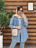 مانتو جین دو جیب گیلدا کد 5370 - تصویر 2
