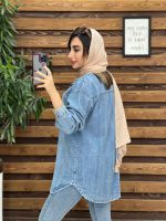 مانتو جین دو جیب گیلدا کد 5370 - تصویر 11
