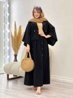 ست کت پانچ و دامن کد 5364 - تصویر 3