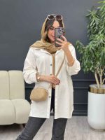 مانتو بغل سه دکمه میسا کد 5373 - تصویر 13