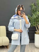 مانتو بغل سه دکمه میسا کد 5373 - تصویر 7