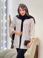 شومیز پایین هلال آیناز کد 5378 - تصویر 5